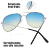 The Fresh Classic Metal Frame Oceanic Color Lens Aviator Sunglasses