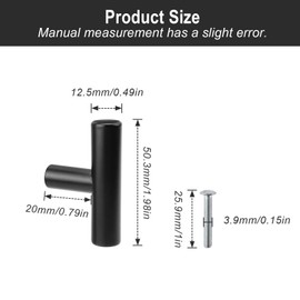 LWLWA Pack of 10 Drawer Handles, Stainless Steel Cabinet Handle, Deep Hole Screw Design Cabinet Handles, Simple Style, for Kitchen Cabinets, Dressing Tables, Drawers, Wine Cabinets, Wardrobes