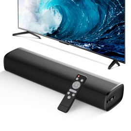 MZEIBO Sound Bar, 50W Soundbar for Smart TV Bluetooth 5.3 Speaker 17Inch with ARC/Optical/AUX Connection Surround for Home Theater Audio TV/PC/Gaming/Projectors