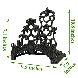 Decorative Garden Hose Holder, Hose Hanger, Heavy Duty Cast Iron Garden Yard Water Pipe Holds, Wall Mounted Hose Butler, Hose Rack Reel, 50FT 75FT 100FT Water Hose Bulter Storage (Totem)