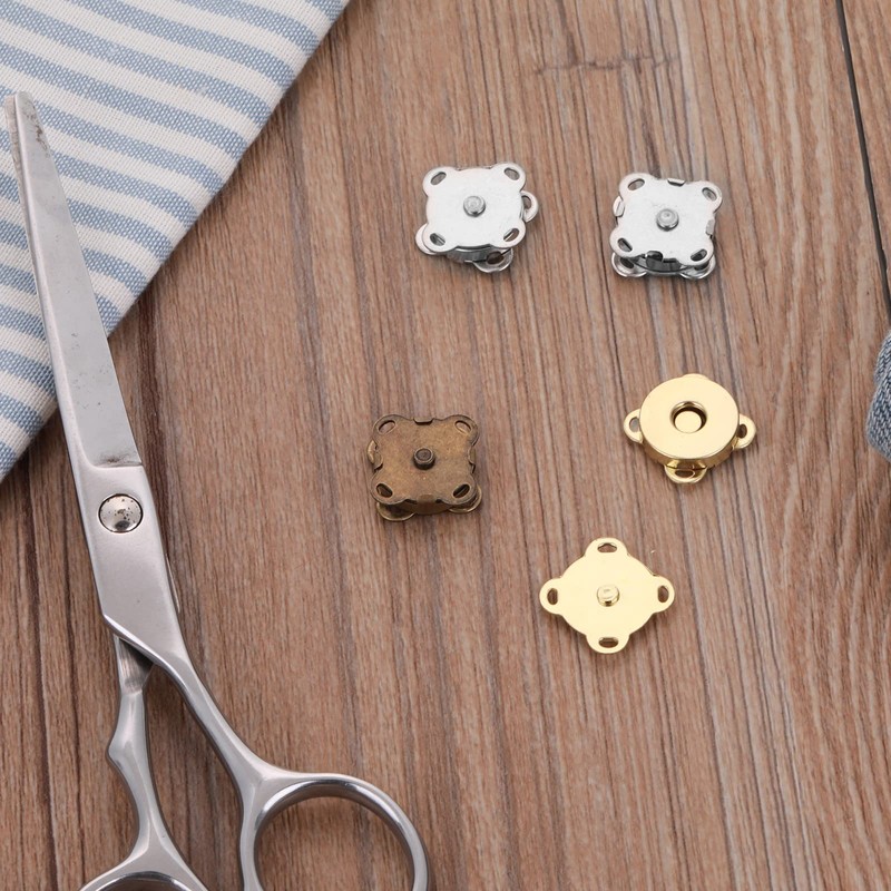 12 Sets Magnetic Buttons Button Magnets Clasps Bag Closures Fastener