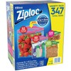 Ziploc Gallon, Quart, Snack & Sandwich Bags (Variety 347 Bags)