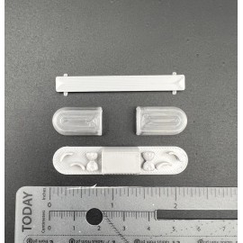 LED-Compatible Lightbar 1/24 1/25 Clear Whelen 80H 90H 8000 Lightbar Police Sheriff Fire Highway Patrol