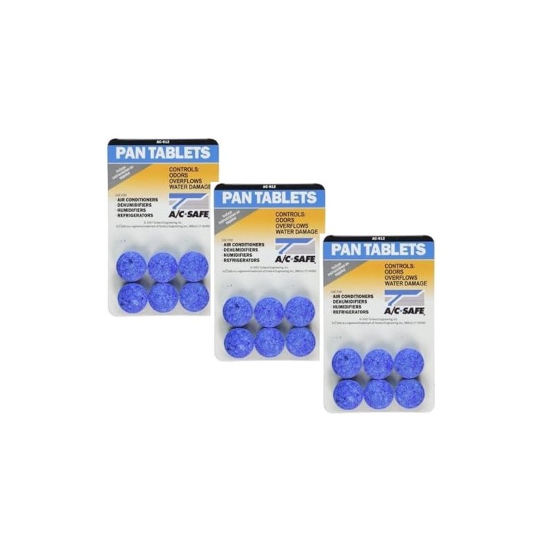 Air Conditioner Pan Tablets 6 ct Tablets (3 PACK), Clean