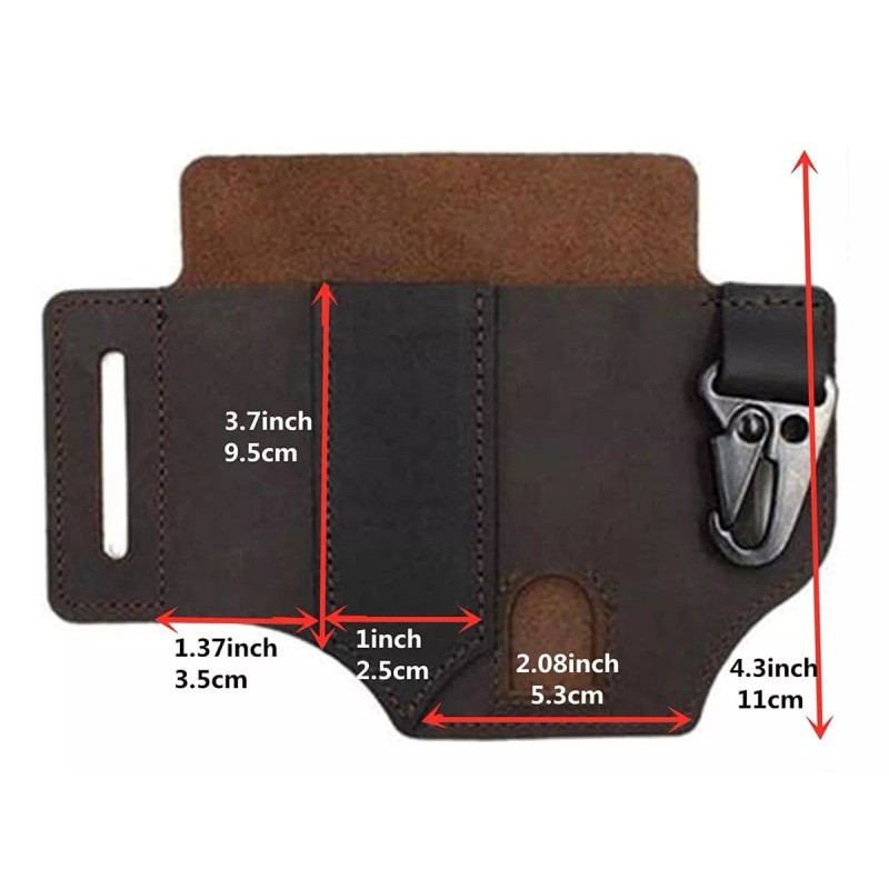 Meiso Funda Multiherramienta Con Bolsillos De Cuero 2023