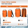 MARCHWAY Floating Waterproof Dry Bag Backpack 5L/10L/20L/30L/40L, Roll Top Sack