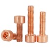 10pcs M3 Pure Copper Hex Hexagon Socket Allen Cap Head