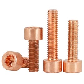 10pcs M3 Pure Copper Hex Hexagon Socket Allen Cap Head Machine Screws DIN912 Length 10mm