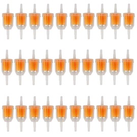 Gas Inline Fuel Filters 1/4 Inch x 5/16 Inch Replacement for Briggs Stratton John Deere Kawasaki Kohler (10)