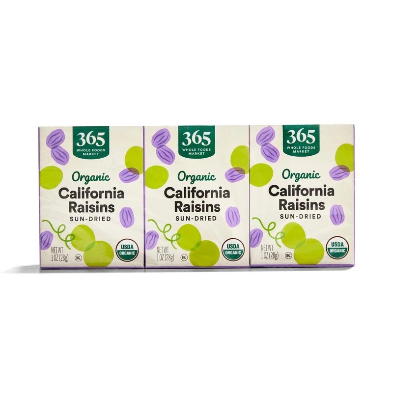 365 by Whole Foods Market, Organic Raisins 6 Count, 1