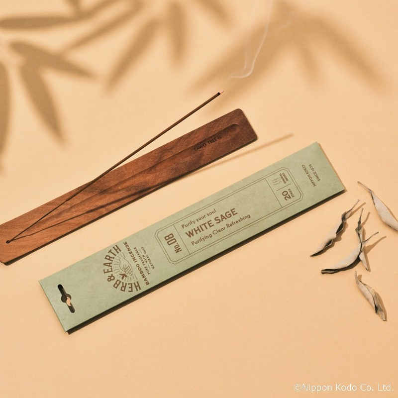 Nippon Kodo H&E Bamboo Incense 05, Rose, Pack of 20