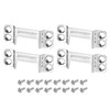 DTGN 43mm Saw Tooth Picture Hangers 4-Hole with Screws 50
