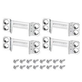 DTGN 43mm Saw Tooth Picture Hangers 4-Hole with Screws 50 Pcs - Good for Hanging Paintings Picture - Frame Hook Photos