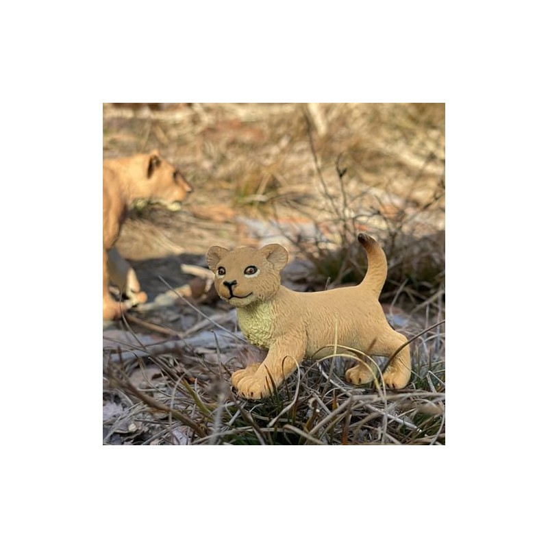 Safari Ltd. Lion Cub Figurine - Lifelike 2.35" Wildlife Figure