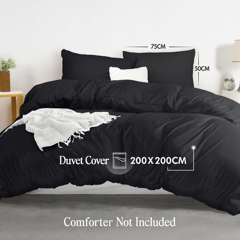 Utopia Bedding Duvet Cover Double with Pillow cases - Soft