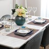 ASYOUWISH Set of 6 PVC Kitchen Table Place Mats, Non-Slip