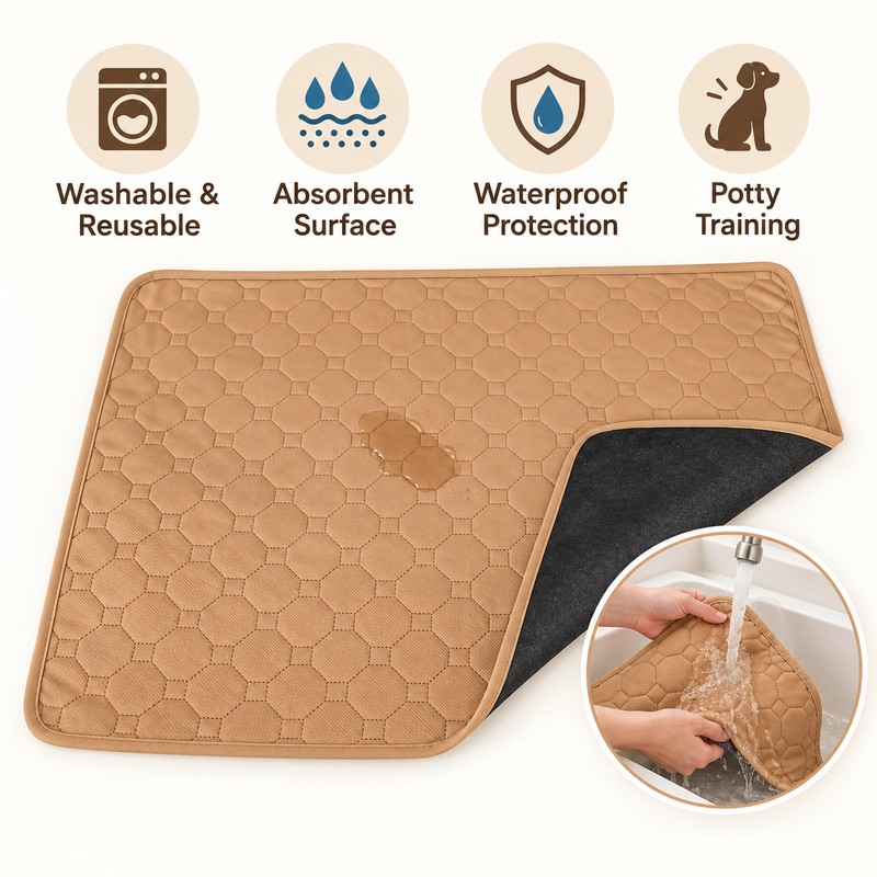 Reusable Dog Pee Pad for Puppy Potty Training – Washable