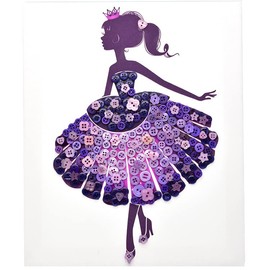 Alfykym 600-700Pcs Purple Buttons for Crafts Bulk Purple Craft Buttons Assorted Size for Sewing DIY Crafts Decoration