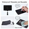 10 Pack Mini Plastic Chalkboard Sign with Clip, Double Sided