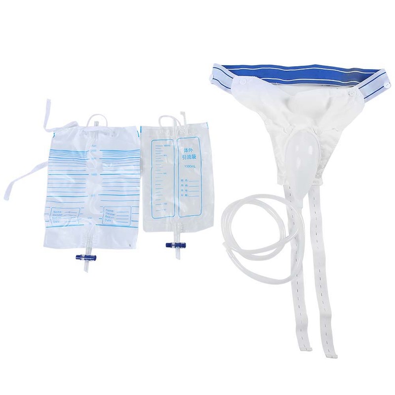 Men Women Silicone Breathable Urine Collector Incontinence Urination Device with