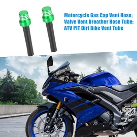 A ABSOPRO Set of 2 Gas Fuel Cap Valve Vent Hose Rubber Green