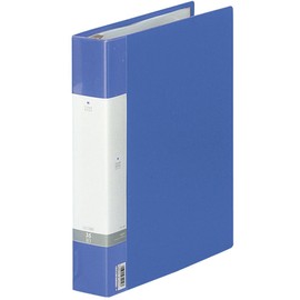 Lihit Lab G3803-8 File Clear Book, Replaceable A4, 30 Holes, 35 Pockets, Blue, 12.4 x 10.8 x 2.0 inches (314 x 275 x 50 mm)