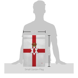 Breeze Decor Northern Ireland Garden Flag Set with Stand Regional Nation International World Country Particular Area House Decoration Banner Small Yard Gift Double-Sided, Made in USA