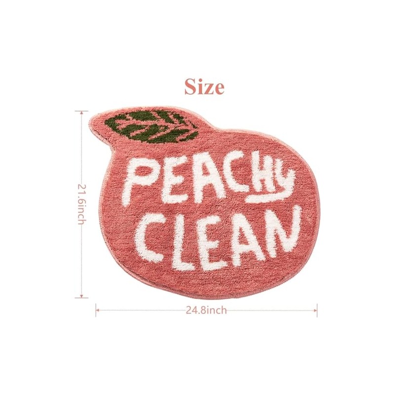 SingleWave Peach Bathroom Rug