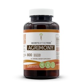 Secrets of the Tribe Agrimony 120 Capsules, 800 mg, Agrimony (Agrimonia Eupatoria) Dried Herb (120 Capsules)