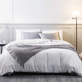 Satin Silky Pillowcases Set for Hair - Dark Gray Pillowcase Covers with Envelope Closure - Cool and Easy to Wash - Pillowcase Set of 2 - Pillow Cover Only Without Insert (Silver, Queen(20"x30"))