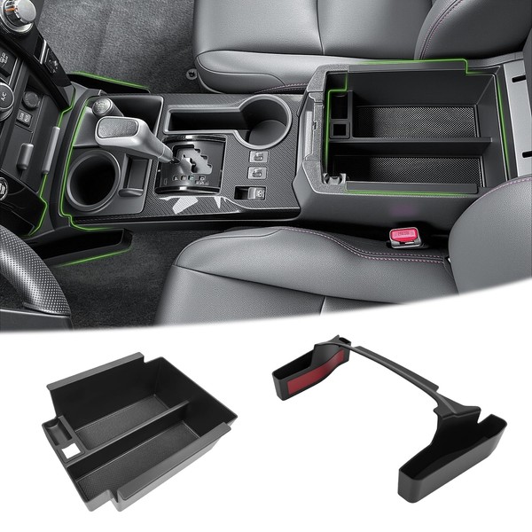 Qyebbk 2PCS Center Console Organizer for 2010-2024 Toyota 4Runner Gear