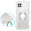 AQUOS sense6 sense6s ケース クリア ウェーブ リング付き SH-54B SHG05 SH-RM19