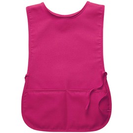 DayStar Apparel 2-Pocket Unisex Cobbler Apron with Side Ties and Deep Pockets - Style 400 (Small, Hot Pink)