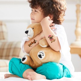 35 Pieces Dog Temporary Tattoos for Kids, Cute Puppy Animals Tattoo Stickers for Girls Boys for Birthday Party Supplies Pet Lover Best Gifts Party Favor Decorations