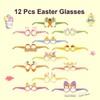 12 Pcs Easter Glasses,Adult and Children's Easter Party Decorations Photography