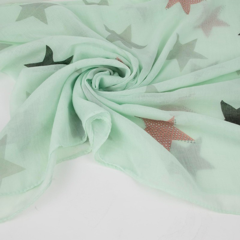 Gloop Leicghter S201703 Loop Scarf with Stars Pattern Various Colours,