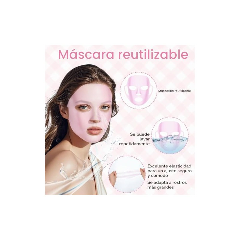 Mascarilla Lifting V-Line para Papada, Reafirmante Hidratante, 4 Piezas