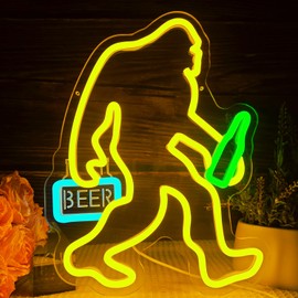 Bigfoot Neon Sign Dimmable Bigfoot Neon beer Sign Bigfoot and beer are perfectly combined wild and uninhibited personality lighting