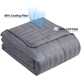 anfie Weighted Blanket(80"x87" King Size 25lbs,Grey),Ultra Soft and Cozy Cooling Weighted Blanket for Adult,Heavy Blanket with Machine Washable Soft Cotton Blend