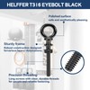 Helffer 5 Pack Black Titanium Shoulder Eye Bolt, 1/4" x