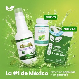 Natural Health Cool Bites Gomitas Clorofila Delicioso Snack Saludable Sabor Menta Hierbabuena Pack