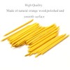 Borogo 100 Pcs Orange Wood Nail Sticks Double Sided Multi