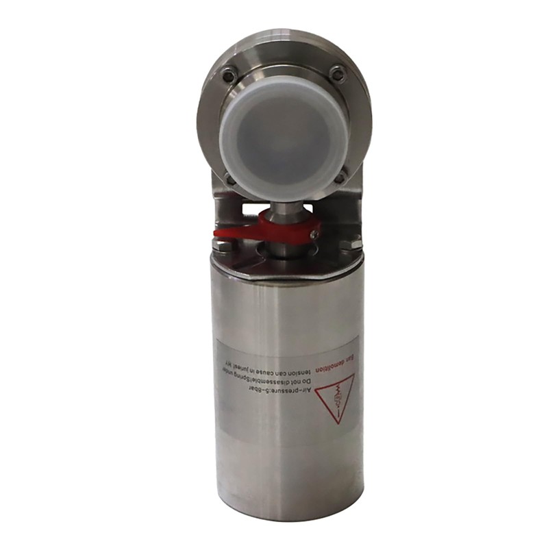 WYDDDARY 2.01'' Tri Clamp Sanitary Pneumatic Actuator Butterfly Value Single-Acting