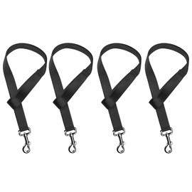 Harrison Howard 4PCS 22” Easily Packed Sturdy Nylon Bucket Straps for Hay Nets and Water Feeder Buckets-Black
