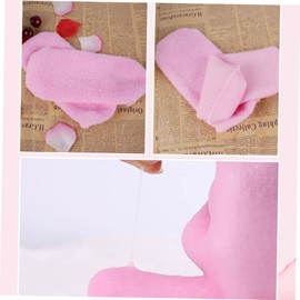 DOITOOL 2 Pairs Moisturizing Spa Socks Gloves for Foot Spa Essential Oil Infused Gel Skin Softening Dry Cracked Feet Hands Repair