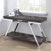 Steve Silver Roma Dark Gray Wood and Laminate Sofa Table