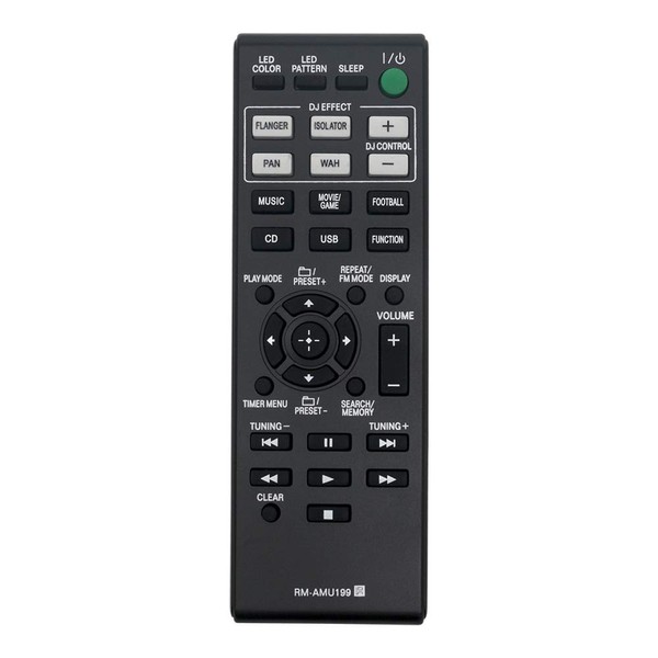 AULCMEET RM-AMU199 Replace Remote Control Compatible for Sony Home Audio