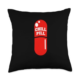 Chill Pill Throw Pillow