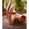 2 Activelife Hammered Design Pure Copper Tumbler Set of 4