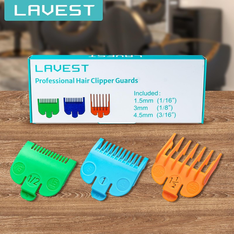 Clipper Guards Set Compatible with Most Wahl Clippers, Clipper Guides